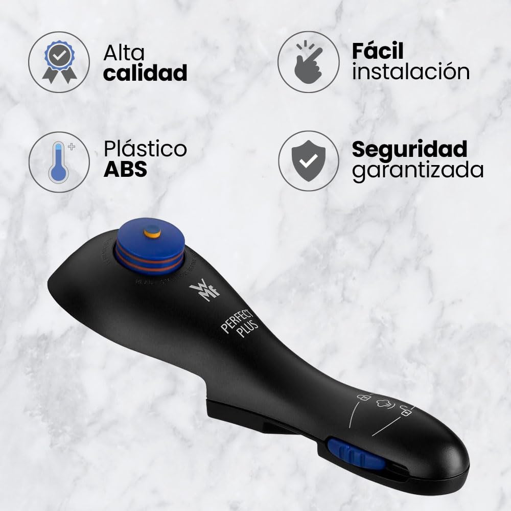 ANAKEL HOME Repuesto de Mango Olla 08.9480.6030 Compatible con Toda la Gama de Ollas WMF Plus (Desde 2003), Color Gris, Nueva Versión con Pin sobre Indicador de Presión