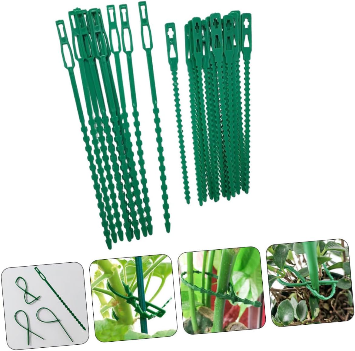 balacoo 200pcs Garden Plant Ties Flexible Twisted Ties for Outdoor Plants Material Lengths for Securing Vines Crafts Garden Support