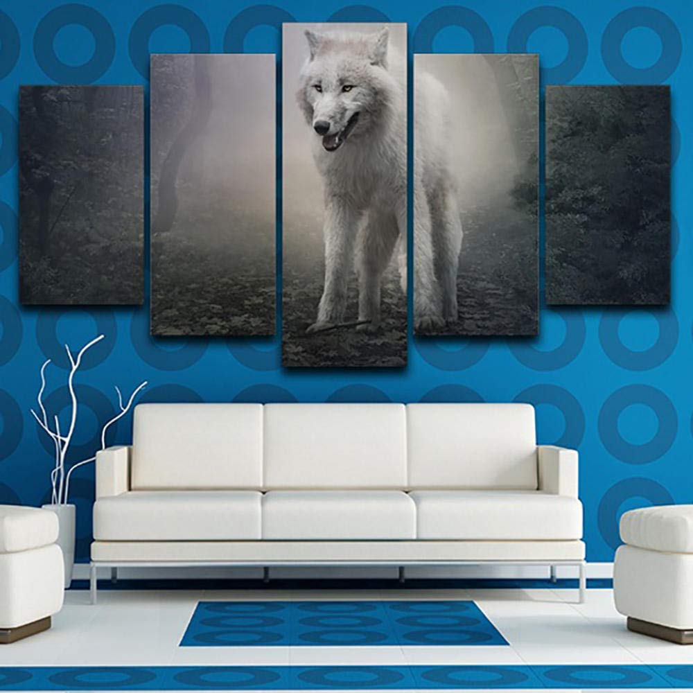 Impresiones sobre lienzo de animales en formato modular de salón