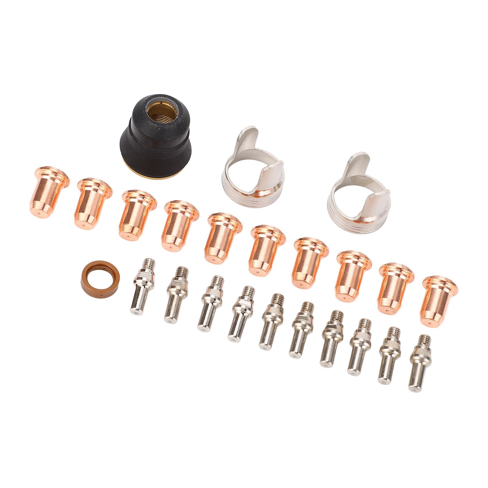 lot de 24 torche plasma buse ipt40 tpt40 consommable découpeur kit 60 pt 40 ipt electrodes pointe Kit d'électrode IPT40 ensemble consommables coupe pièces découpe