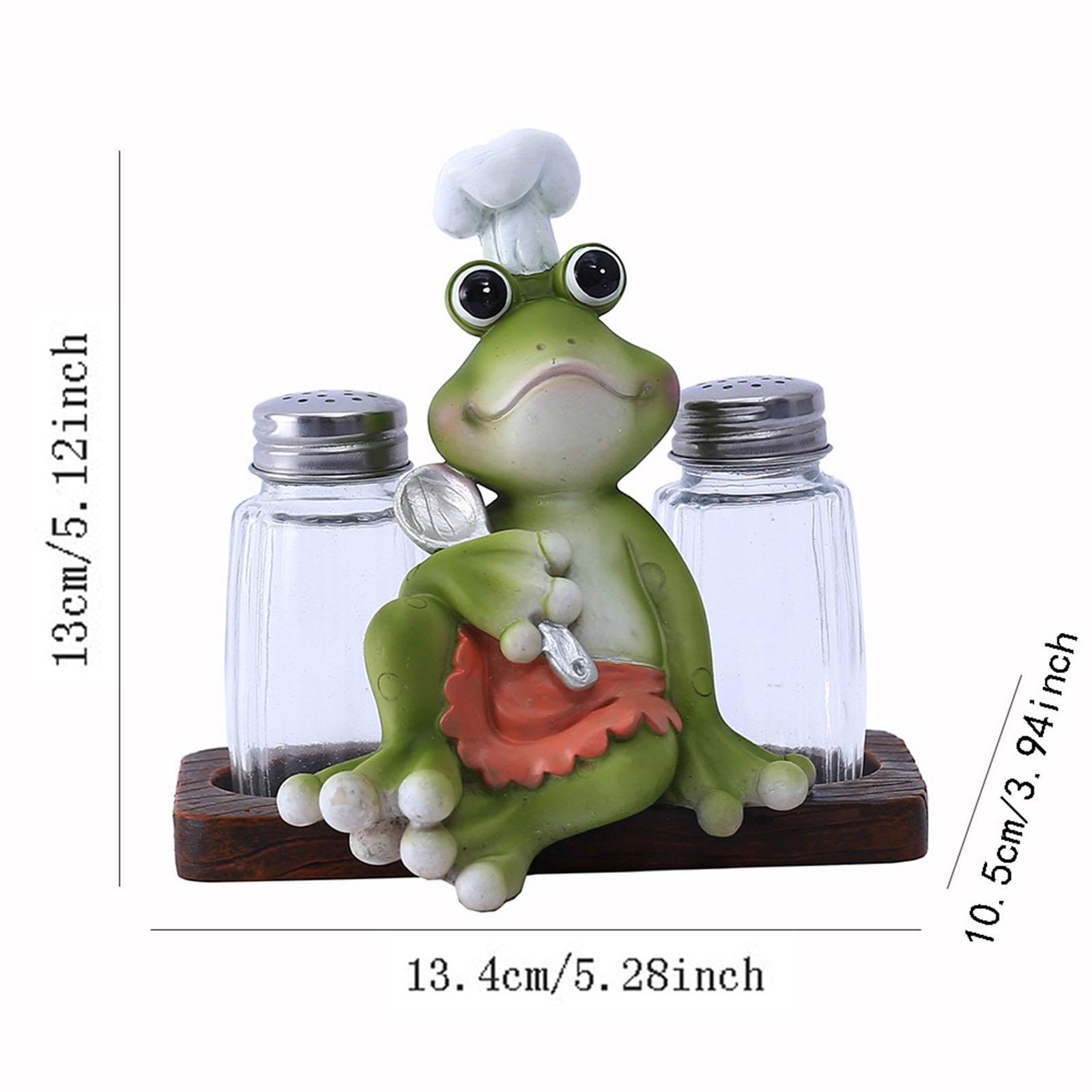 Juego de Salero Y Pimentero, Botella para Especias Duradera, Estatua Decorativa de Cocinero, Linda Estatua Decorativa, Organizador de Especias
