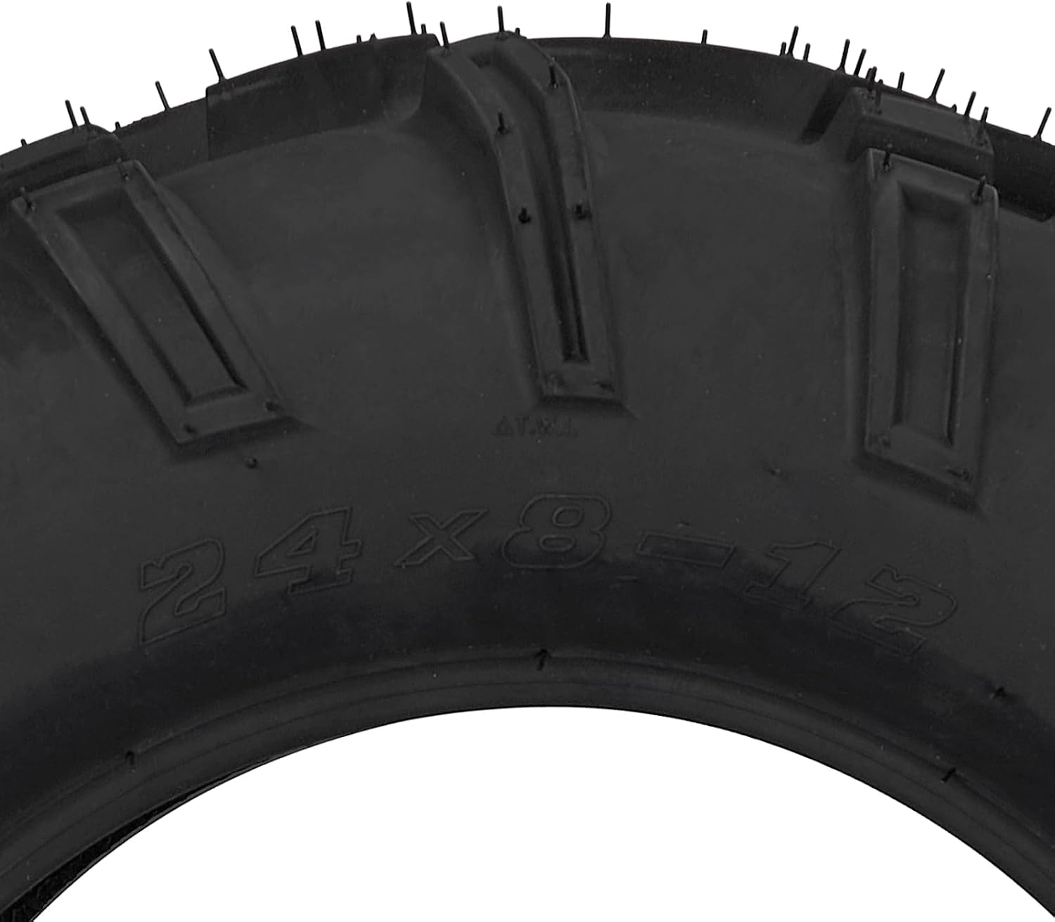 TUFFIOM Set of 2 ATV UTV Tires, 24x8-12, 6PR All-Terrain Mud Tires with Directional Tread, Drainage, Strong Srip and Snow-breaking for Rainy/Snowy Areas, Tubeless Trail Tire