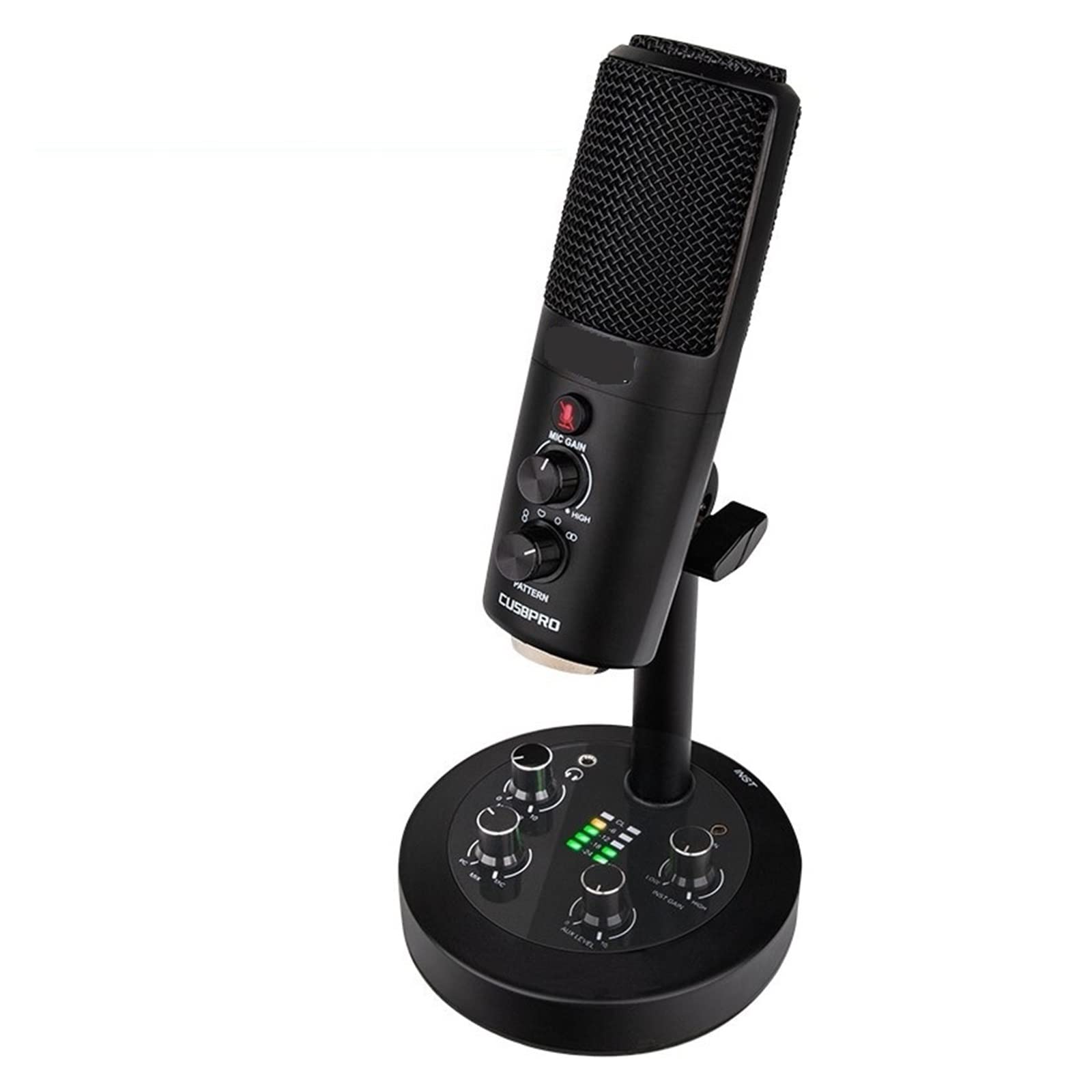 Microphone à condensateur CU58 Pro USB avec réduction passive du bruit