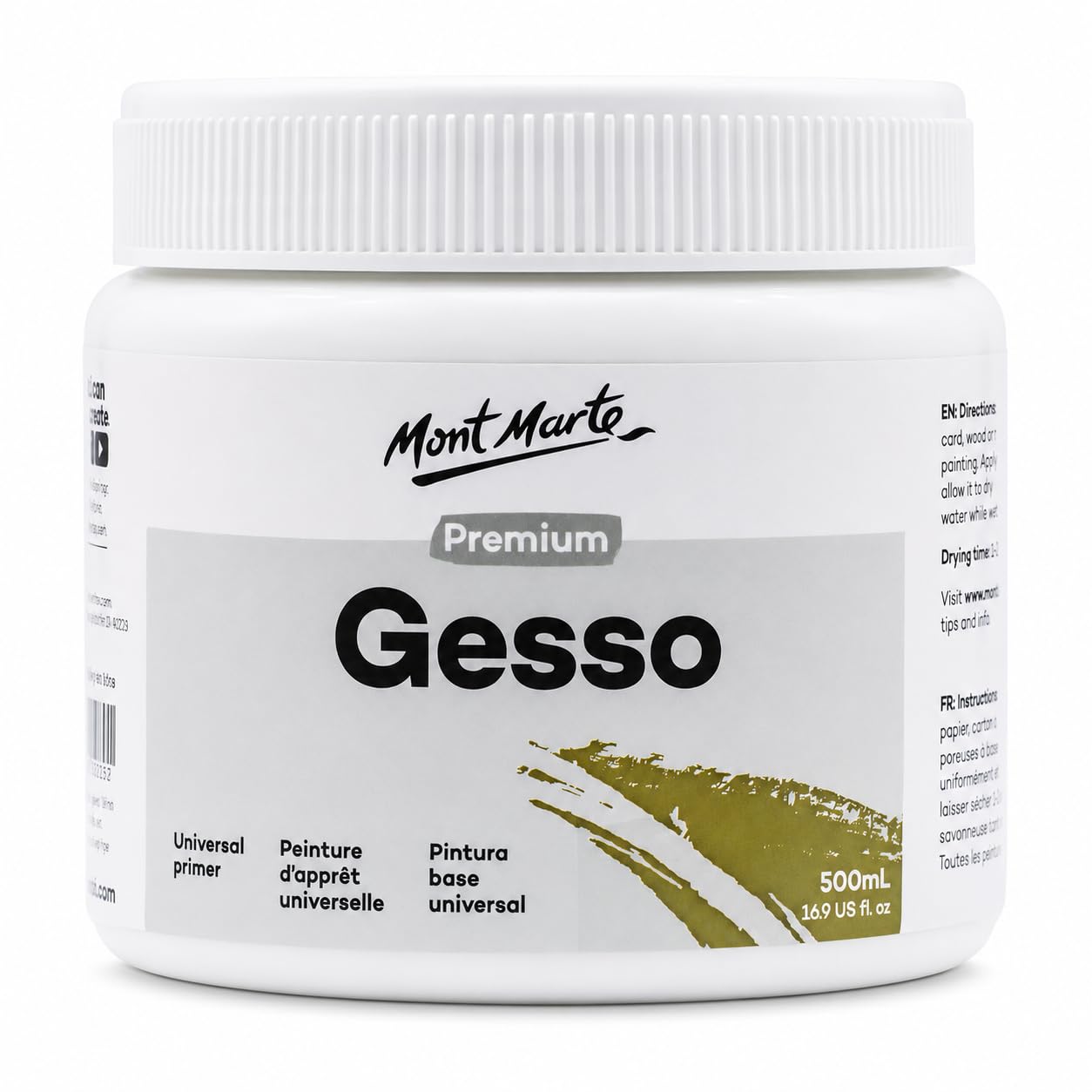 MONT MARTE Premium Gesso 16.9oz (500ml)
