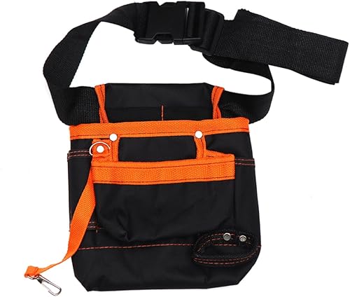 Miniatura 1 de PACKOVE Bolsa de herramientas para electricista, bolsa de almacenamiento de herramientas, delantales para hombres, herramienta de cintura, delantal,