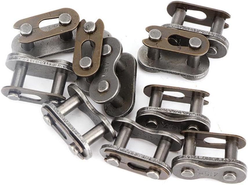 415H Chain Master Link 10 Pcs/lot Compatible with 2-Stroke Motorized Bike Gas Engine Parts Fits Most Motocicleta Motorcycle Models