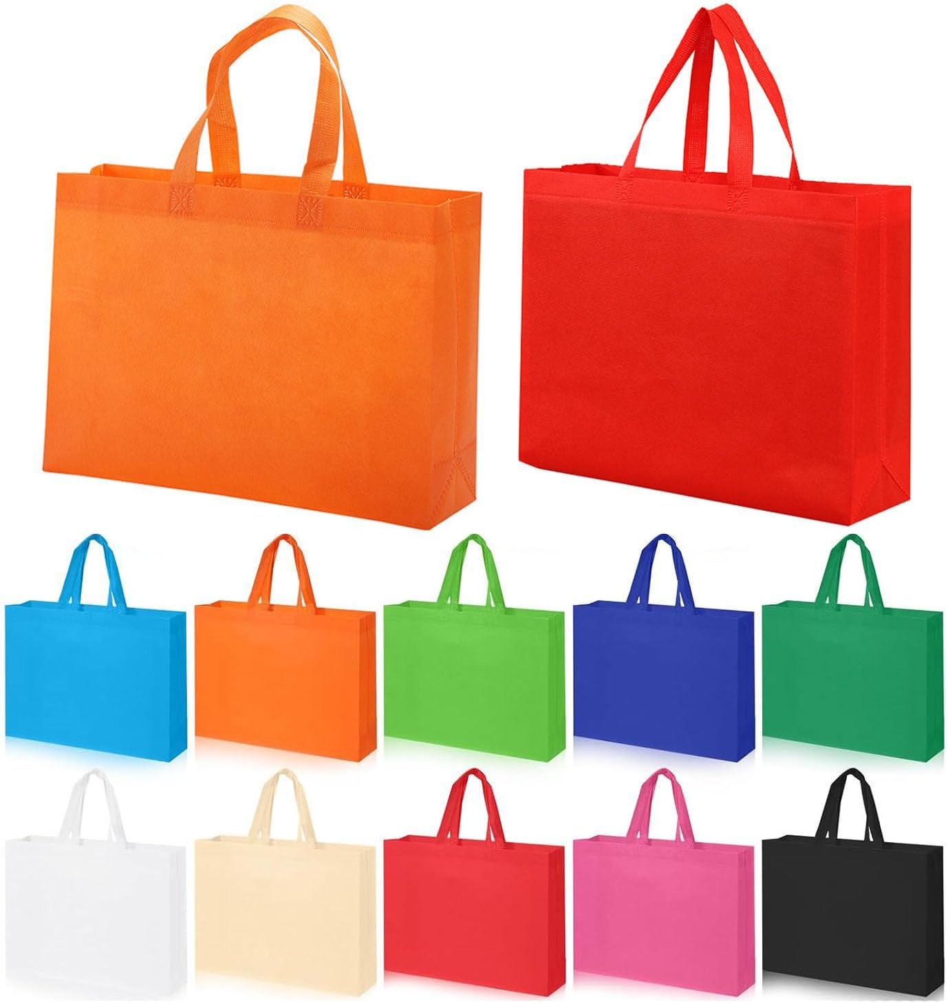 10 Pack Reusable Grocery Bags Heavy Duty Large Shopping Totes