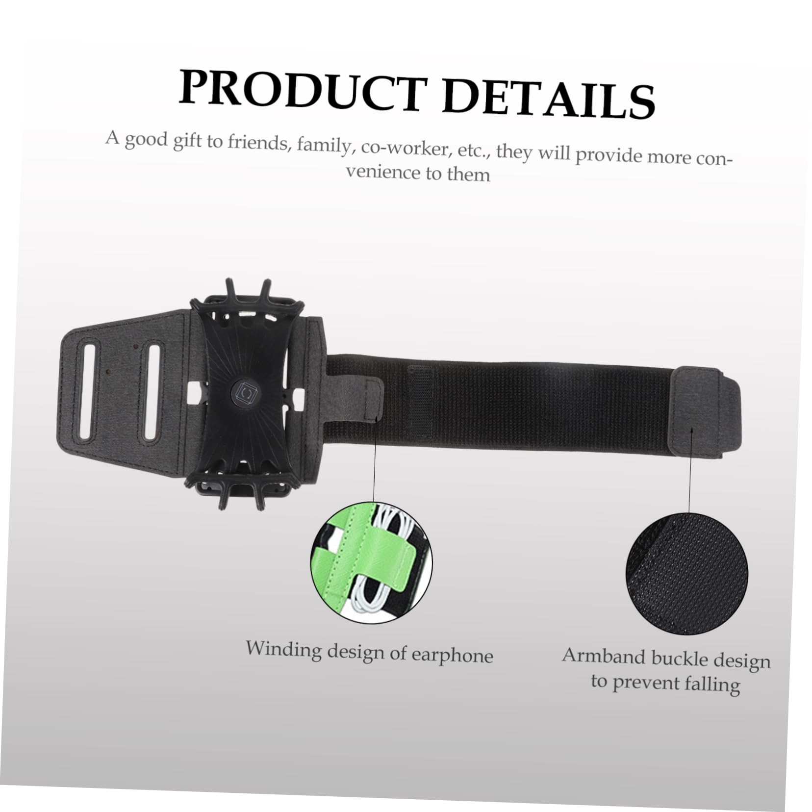 UPKOCH 3piezas Brazalete Deportivo para Teléfono Móvil Soporte De Mano para Ciclismo y Running Diseño Ergonómico Acceso Pantalla Táctil Elegante