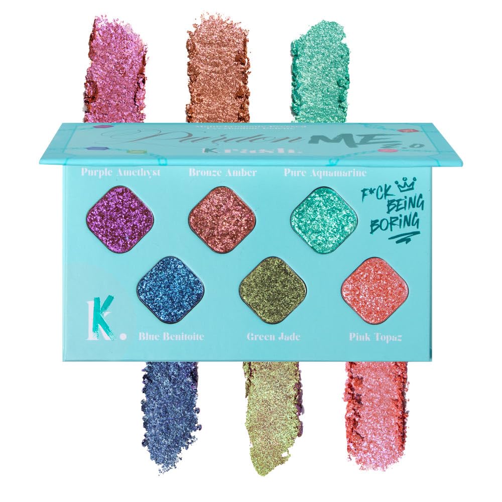 Krash Kosmetics - Pardon Me 2.0 Paleta de sombras de ojos duocromáticas - Sombras purpurina brillantes - Edición Limitada - Vegano y Cruelty Free
