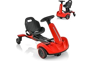 HONEY JOY Ride On Drift Car: Electric Wiggle Car for Kids