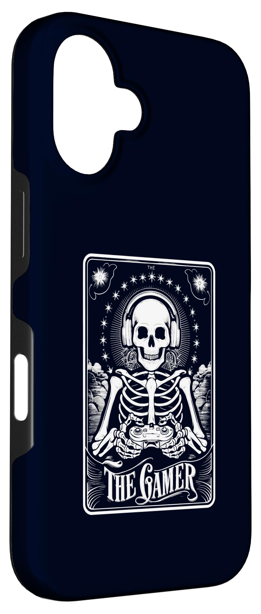 iPhone 16 Tarot Card Skeleton Gamer Funny Mystical Gaming Case - Image 3