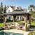 GAZEBEST 10x10 ft Hardtop Gazebo Outdoor Aluminum Patio Gazebo Double Roof Galvanized Steel Canopy with Netting and Curtains for Garden, Backyard,Deck and Lawns