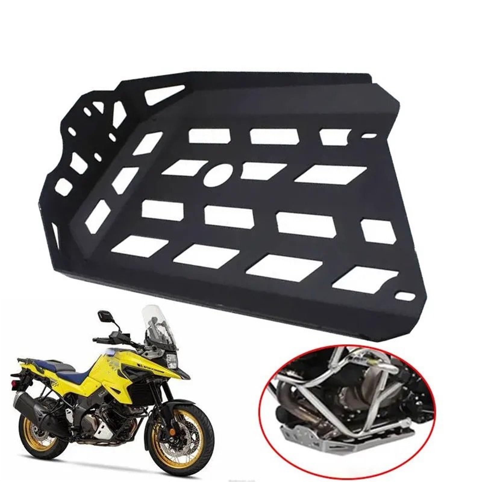 Do Suzuki v-strom DL1050XT DL1050 2020-2023 Osłona podwozia silnika Osłona podwozia Osłona miski brzusznej owiewki osłona Osłona Podwozia Motocykla(Black)