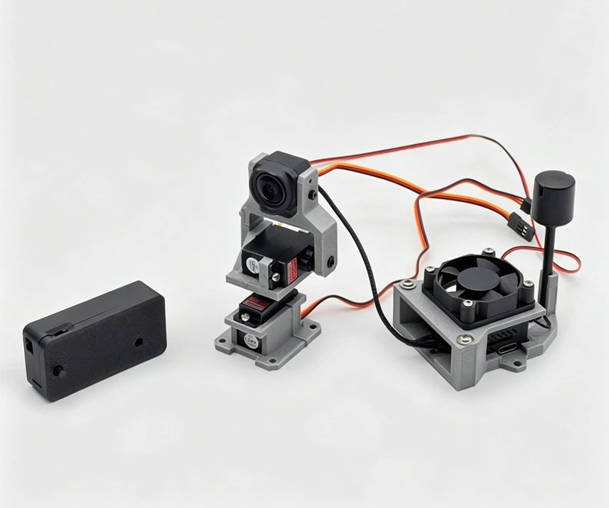 Module Suivi tête 2 pièces Support cardan Inclinaison servo 300 degrés