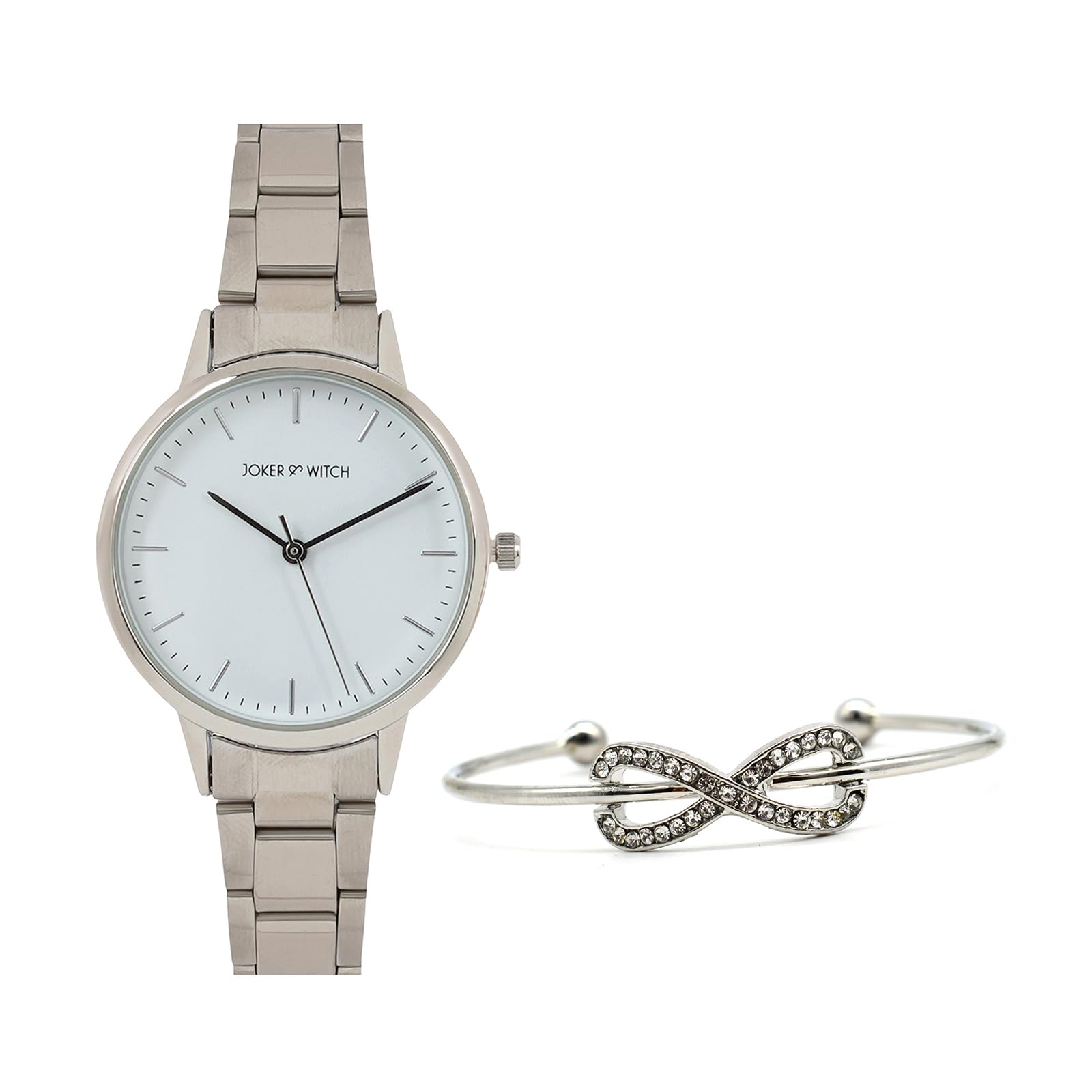 Joker & Witch June Silver Watch Bracelet Stack (B0C7L9D8HV) Amazon Price History, Amazon Price Tracker