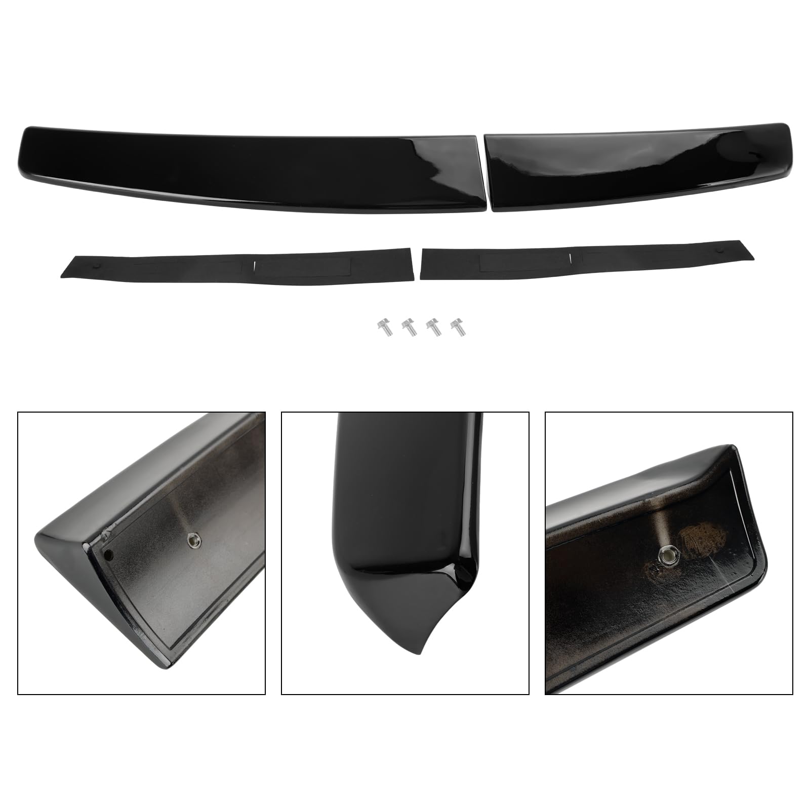 Rear Twin Barn Door Trunk Spoiler Adatto per VW Caddy Maxi 2005-2018 Gloss Black