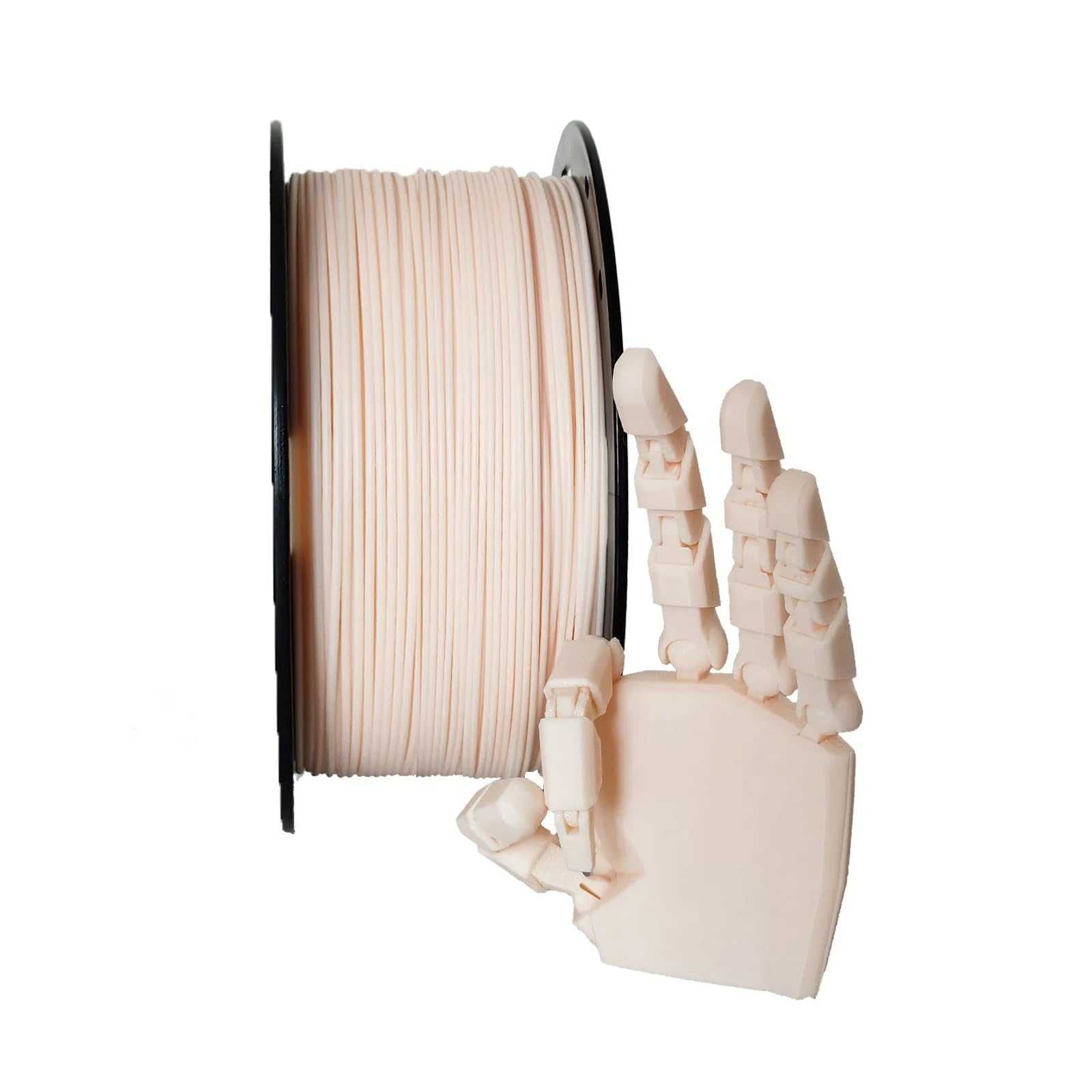 3D-PLA-Filament in Hautfarbe, 1,75 mm, 1 kg, 3D-Drucker, 2,2 Pfund Haftung, 3D-Druck, flexible Materialien, passend for die meisten FDM-Drucker, Pink