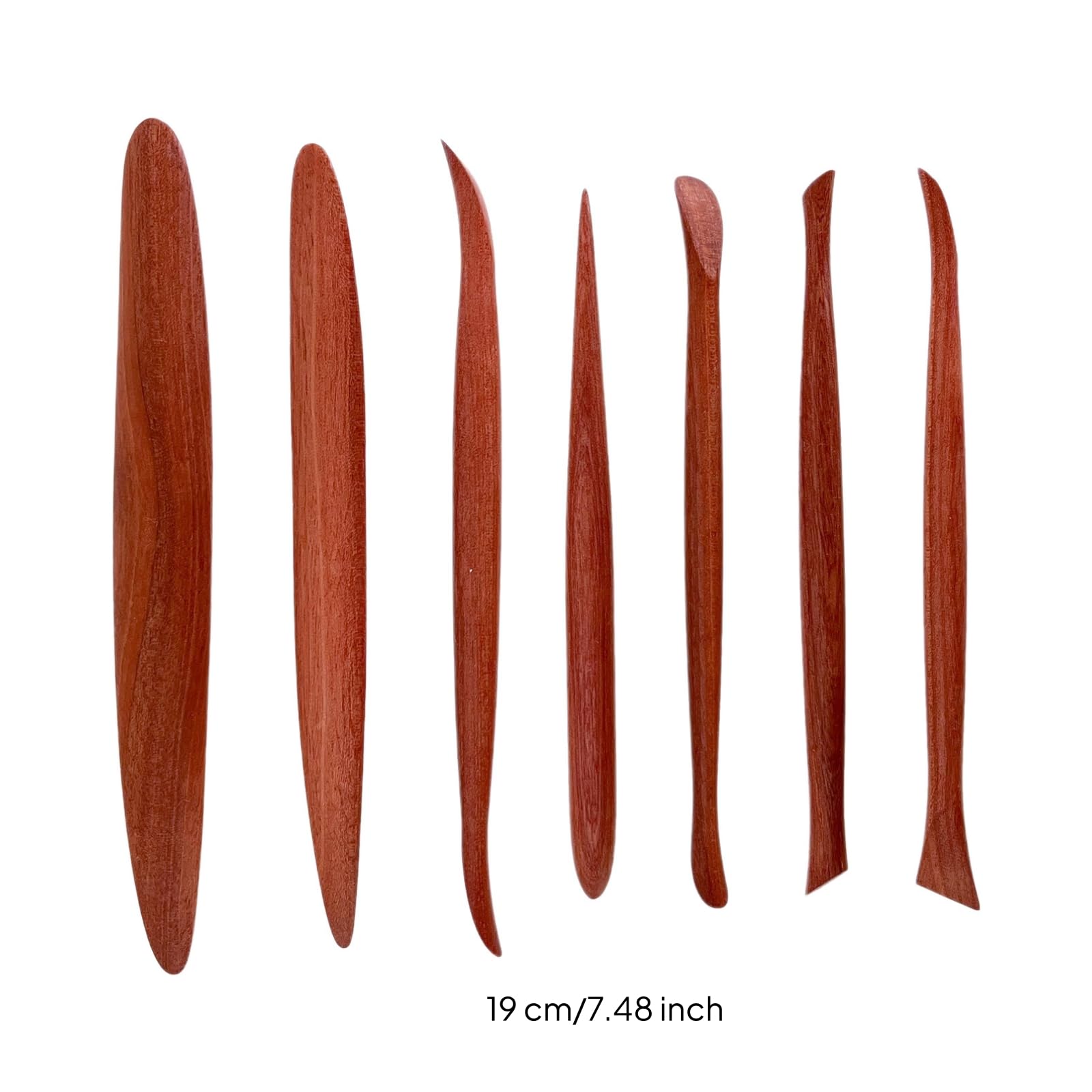 7 Pièces Ébauchoirs En Bois Ergonomique Ensemble d’outils Molage En Bois Polyvalent pour Céramistes, style to 1