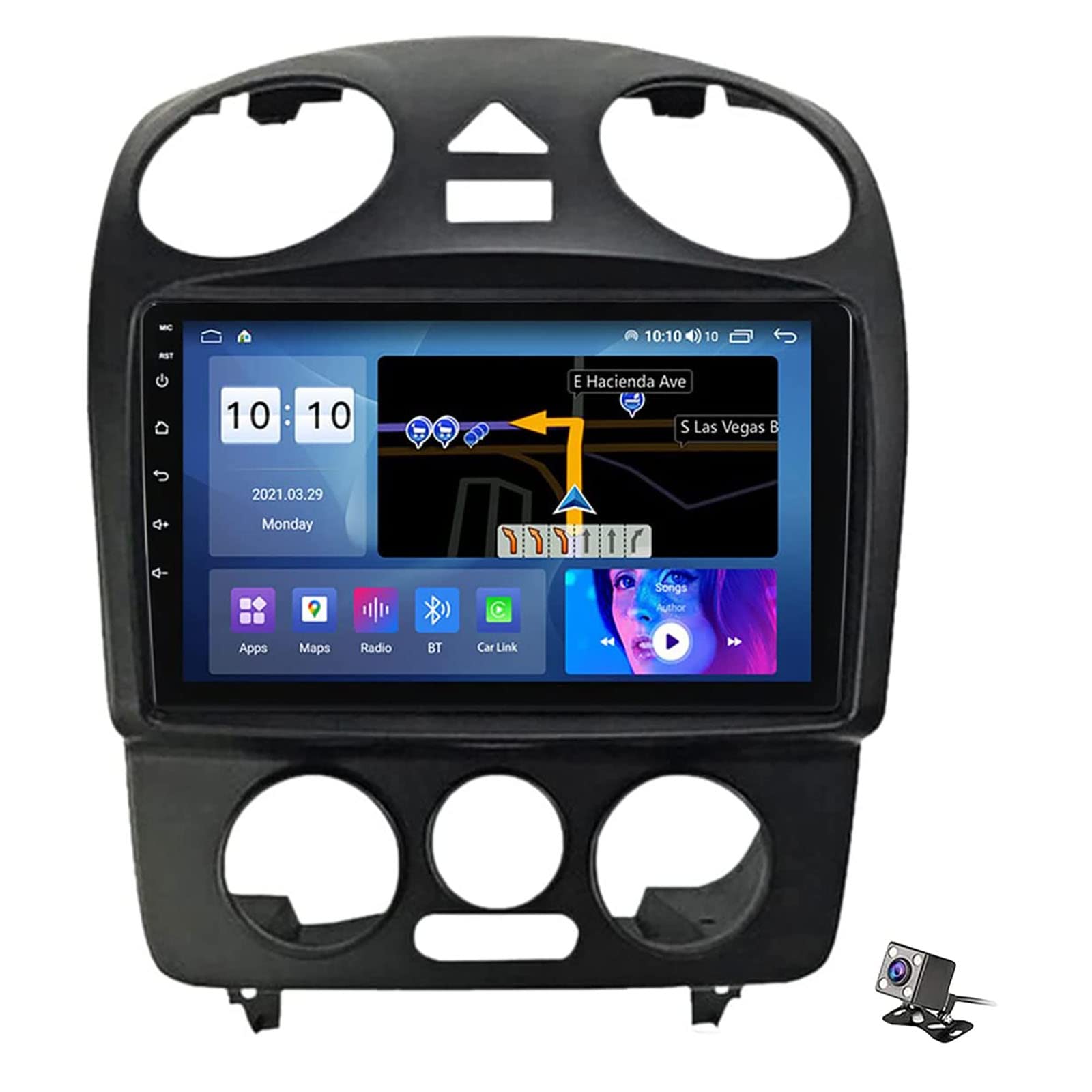 Radio Coche Android para VW Beetle 2002-2011, Navegación GPS, Pantalla 9 Pulgadas, WiFi