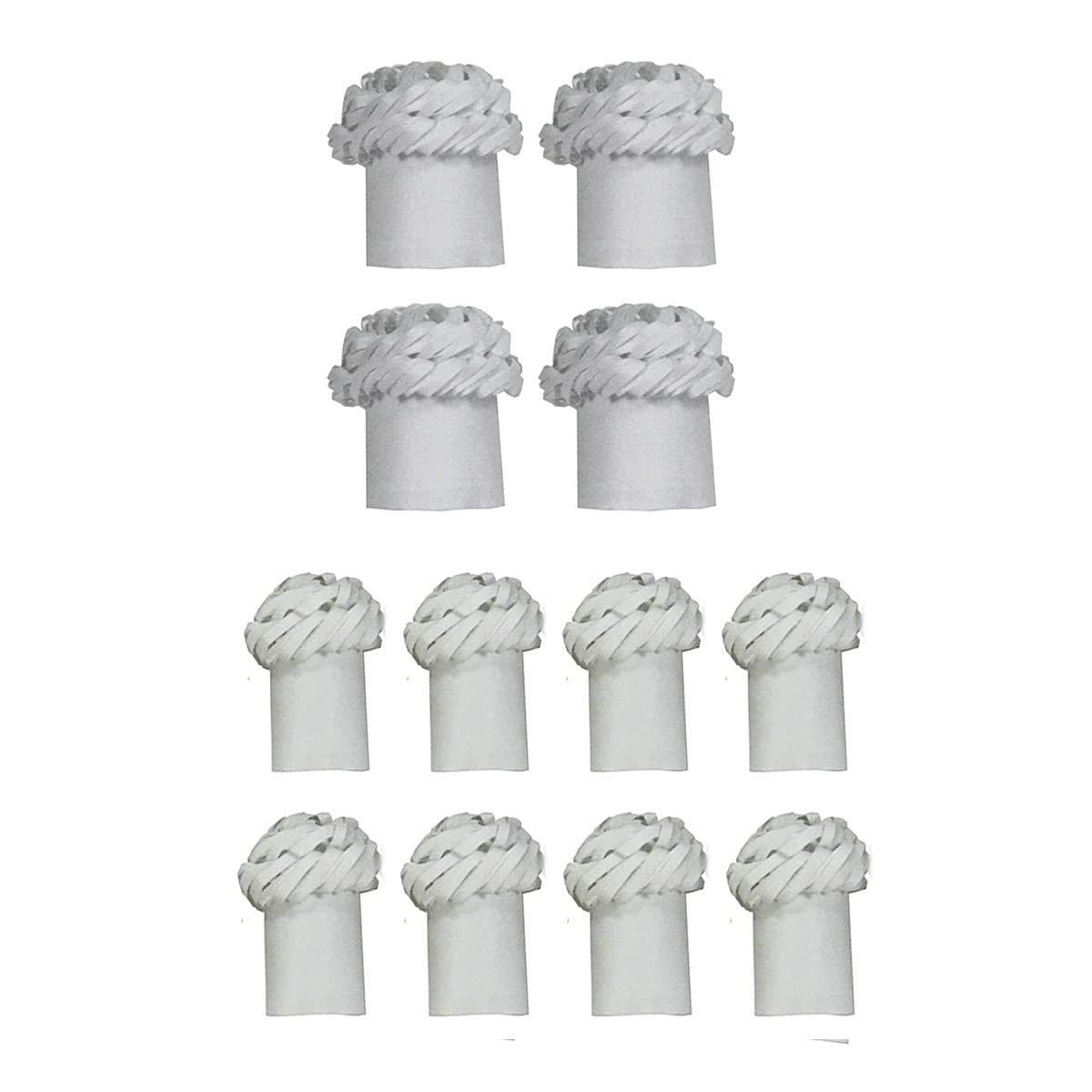 TG,LLC Treasure Gurus 12pc White Paper Pork Lamb Chop Frills Decorative Ribs Chicken Leg Holders Culinary Food Presentation