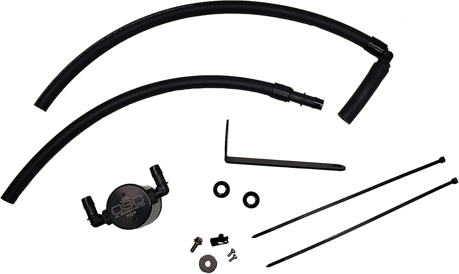 J&L Oil Separator Co. Oil Catch Can 3117P-B Compatible for 2022-2026 Subaru BRZ and 2022-2026 Toyota GR86 (Black)