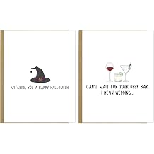 rockdoodles Halloween Card + Engaugement Card Funny Halloween Cards, Funny Cards For Halloween - Punny Halloween Card for School or Work and Everyone Else