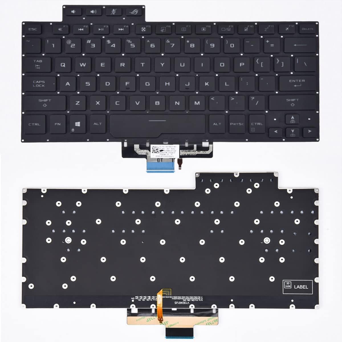 Replacement Keyboard for ASUS ROG Zephyrus G14 GA401 GA401I GA401IV GA401Q GA401QM GA401U Series Laptop, Zephyrus G14 Replacement Keyboad wih Backlit US Layout 8037B0169701