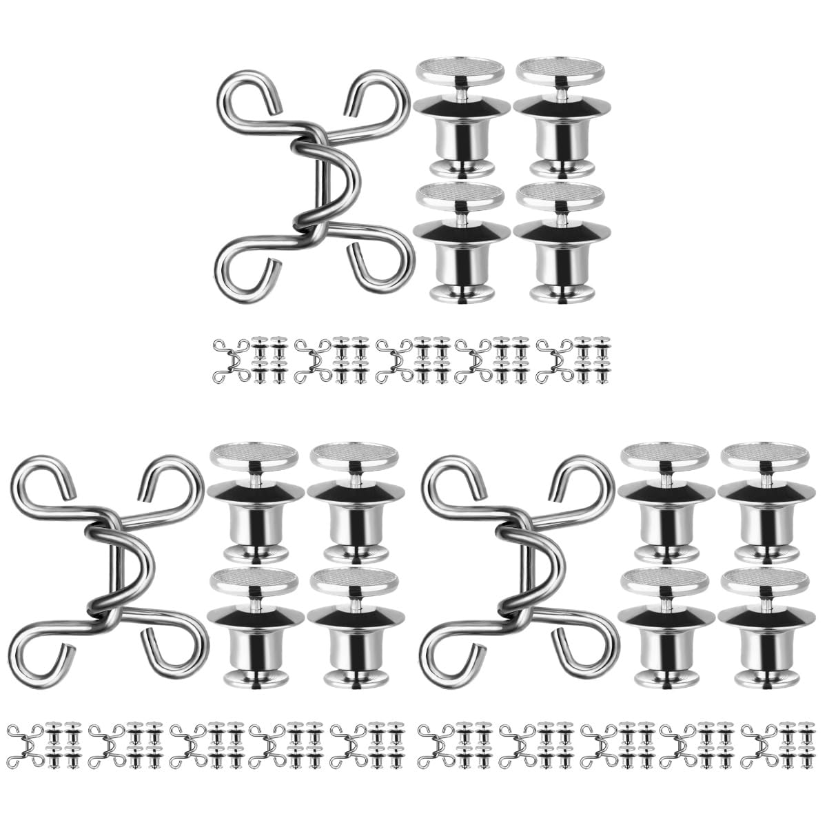 Boucle de réglage de la taille OSALADI pour pantalon et jean | Lot de 18 boutons en alliage