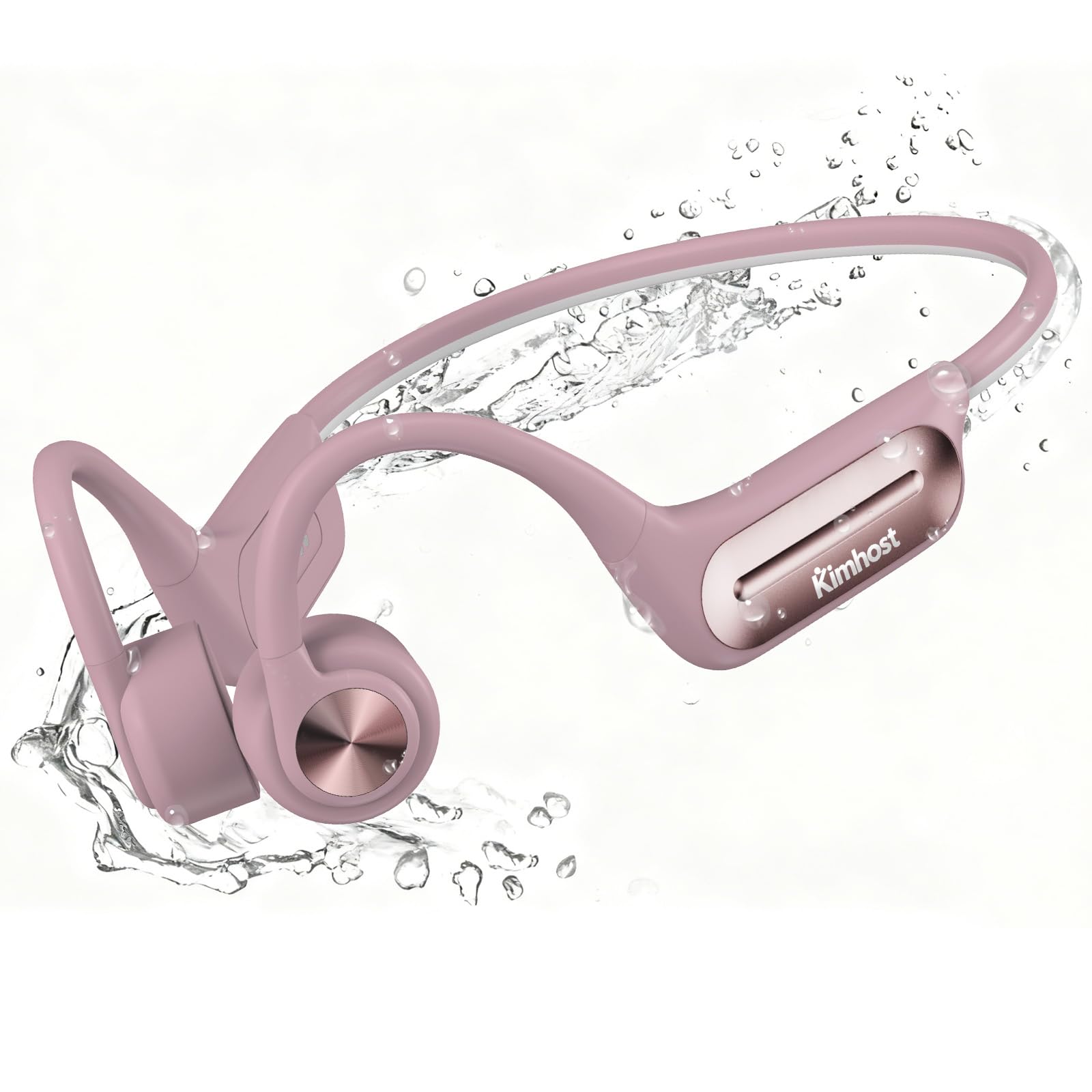 Casque de natation à conduction osseuse, étanche IP68 avec lecteur MP3, mémoire 32 G, écouteurs de sport, écouteurs sans fil, écouteurs ouverts avec micro intégré pour la course, la natation