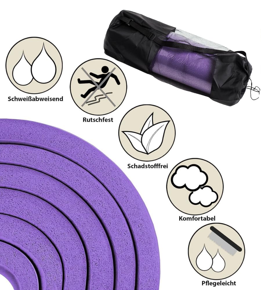 Esterilla de yoga esterilla de fitness antideslizante y esterilla de entrenamiento, esterilla de yoga gruesa