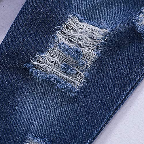 Toddler Baby Boy Clothes, Long Sleeve Letter Hoodies Top+Ripped Denim Pants 2pcs Fall Winter Outfit Sets Black Yellow