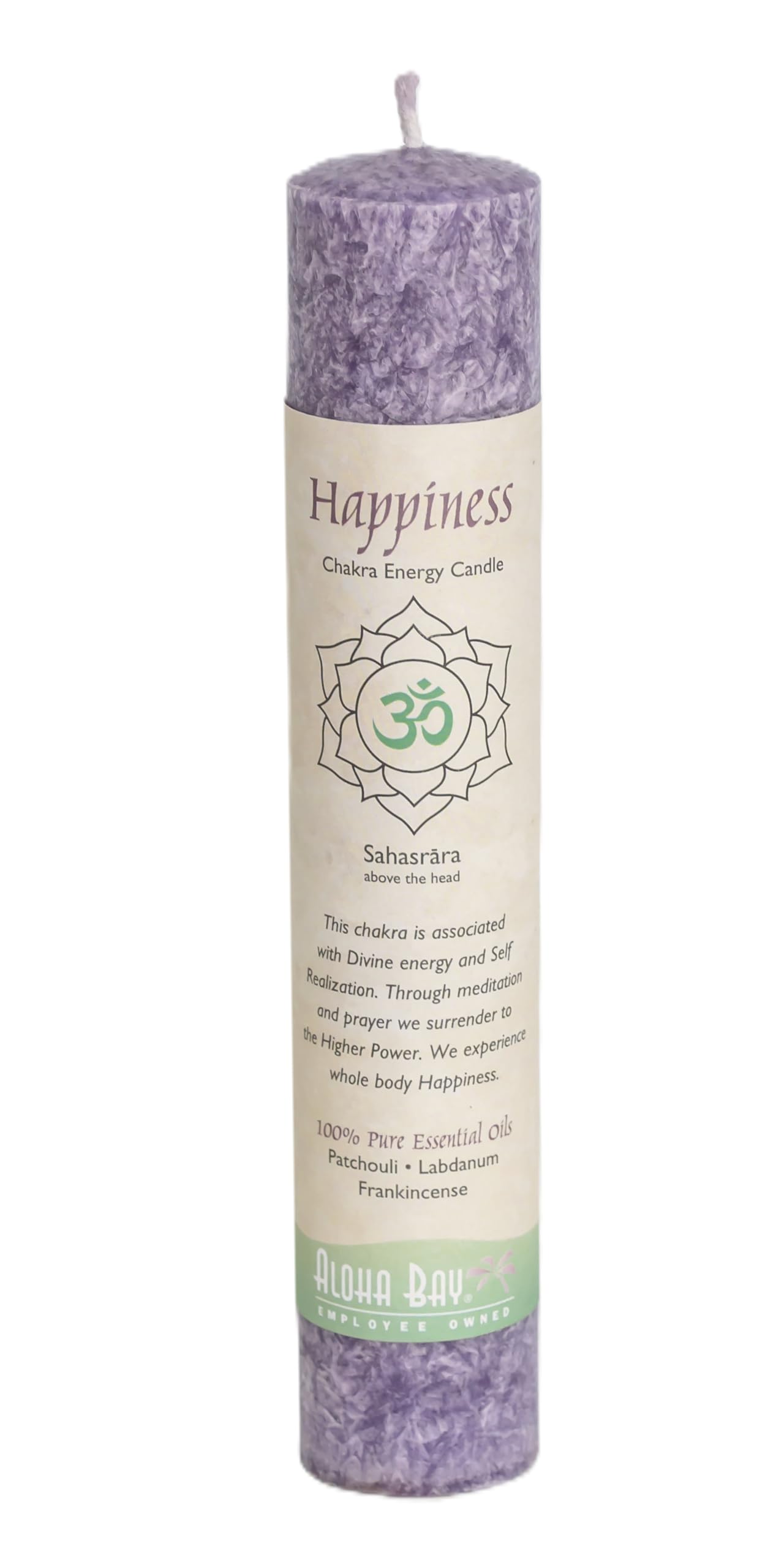 Aloha Bay Chakra Energy Candle, 8-Inch, Sahasrara