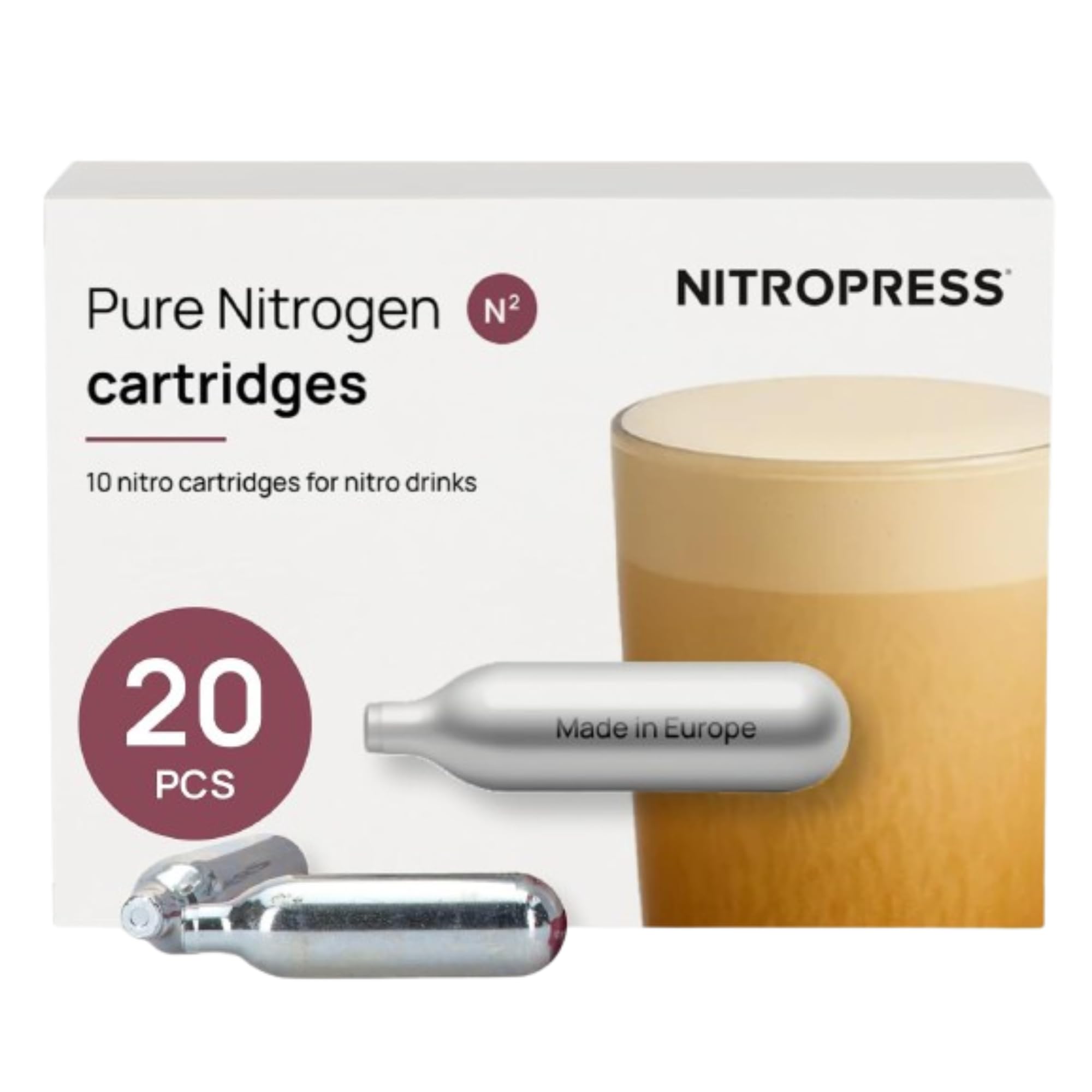 NitroPress Pure N₂ Nitrogen Cartridges