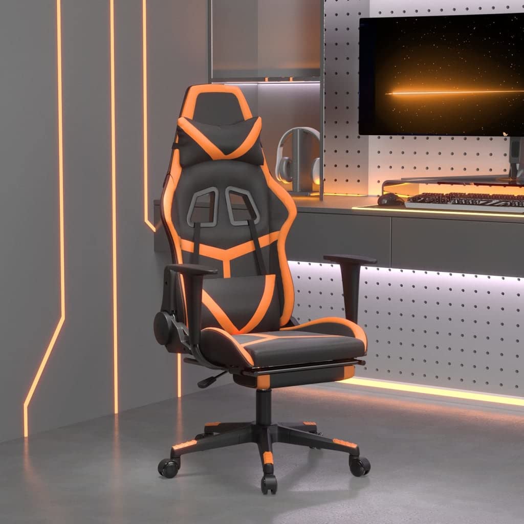 Chaise de jeu Zocker contre le mal de dos fauteuil ergonomique massant avec repose-pieds