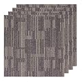 SHNOSU Carpet Floor Tiles 24” x 24” Commercial Carpet Squares 18 Pcs Peel and Stick Non-Slip Office Soft Tiles DIY Installation for Living Room Bedroom Study Hotel, Brown