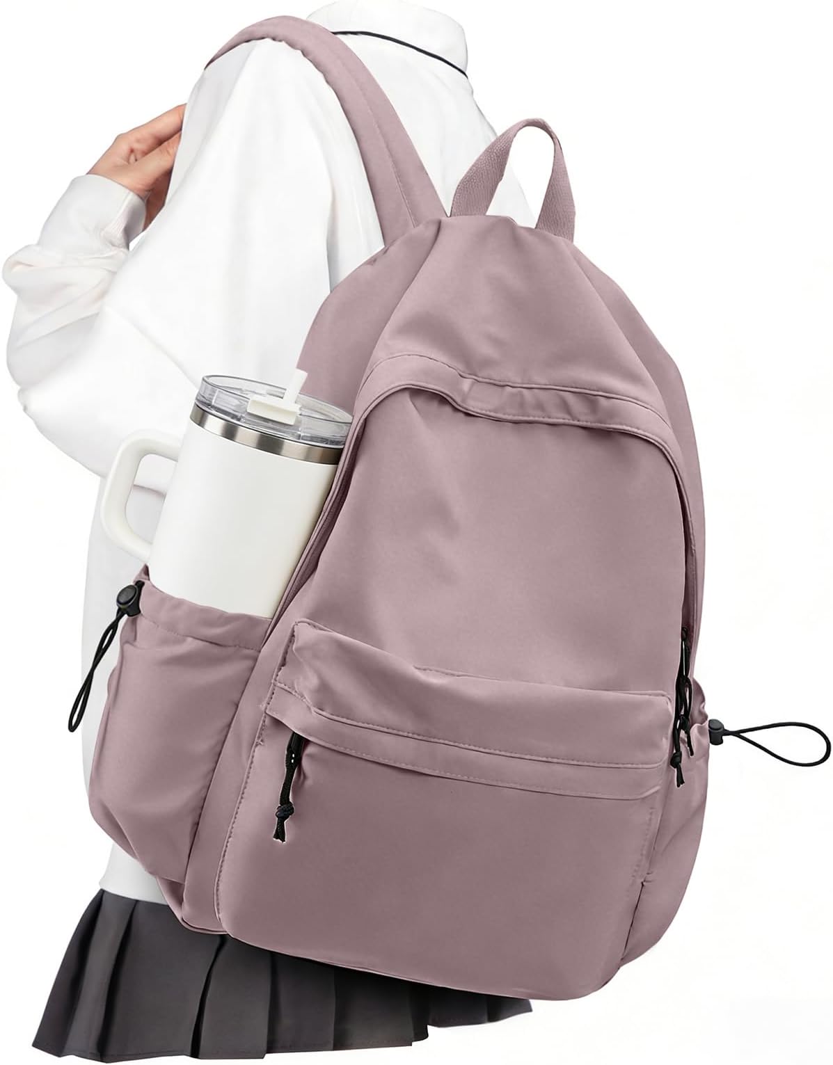 VECAVE Lightweight Casual Laptop Backpack Purse for Women,Travel Backpack with laptop compartment