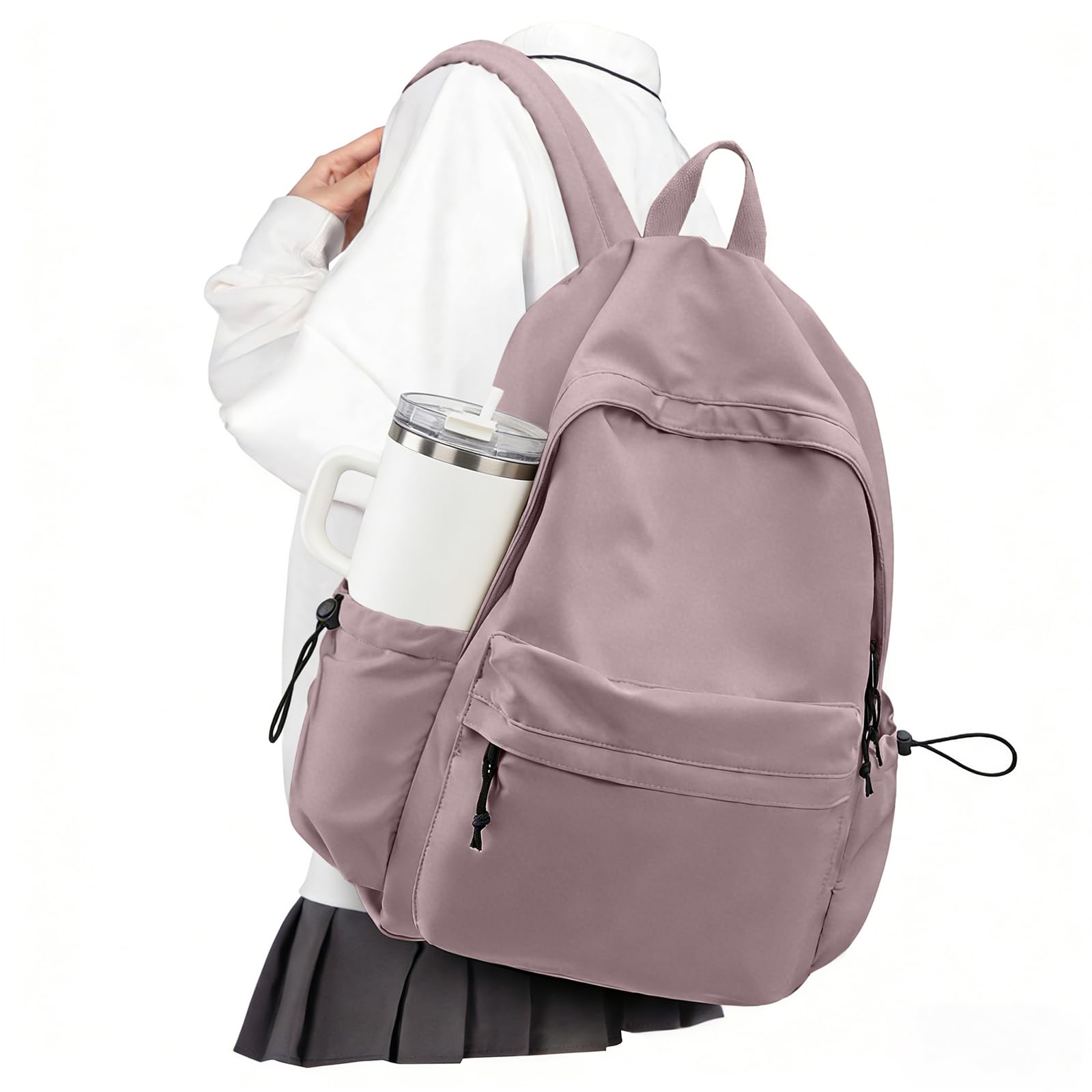 VECAVE School Backpack Purple Waterproof Bookbag Casual Lightweight Travel Rucksack Daypack Backpacks for Men Women College High School Bags backpack