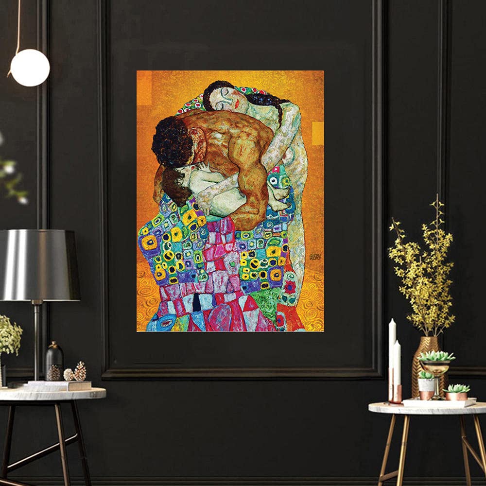 Amazon.co.jp: グスタフクリムトキス抽象絵画インテリア古典的な象徴
