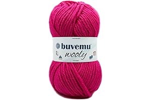 Wooly Soft Fluffy Bulky Weight #5 Wool Blended Fast Knitting Crocheting Yarn