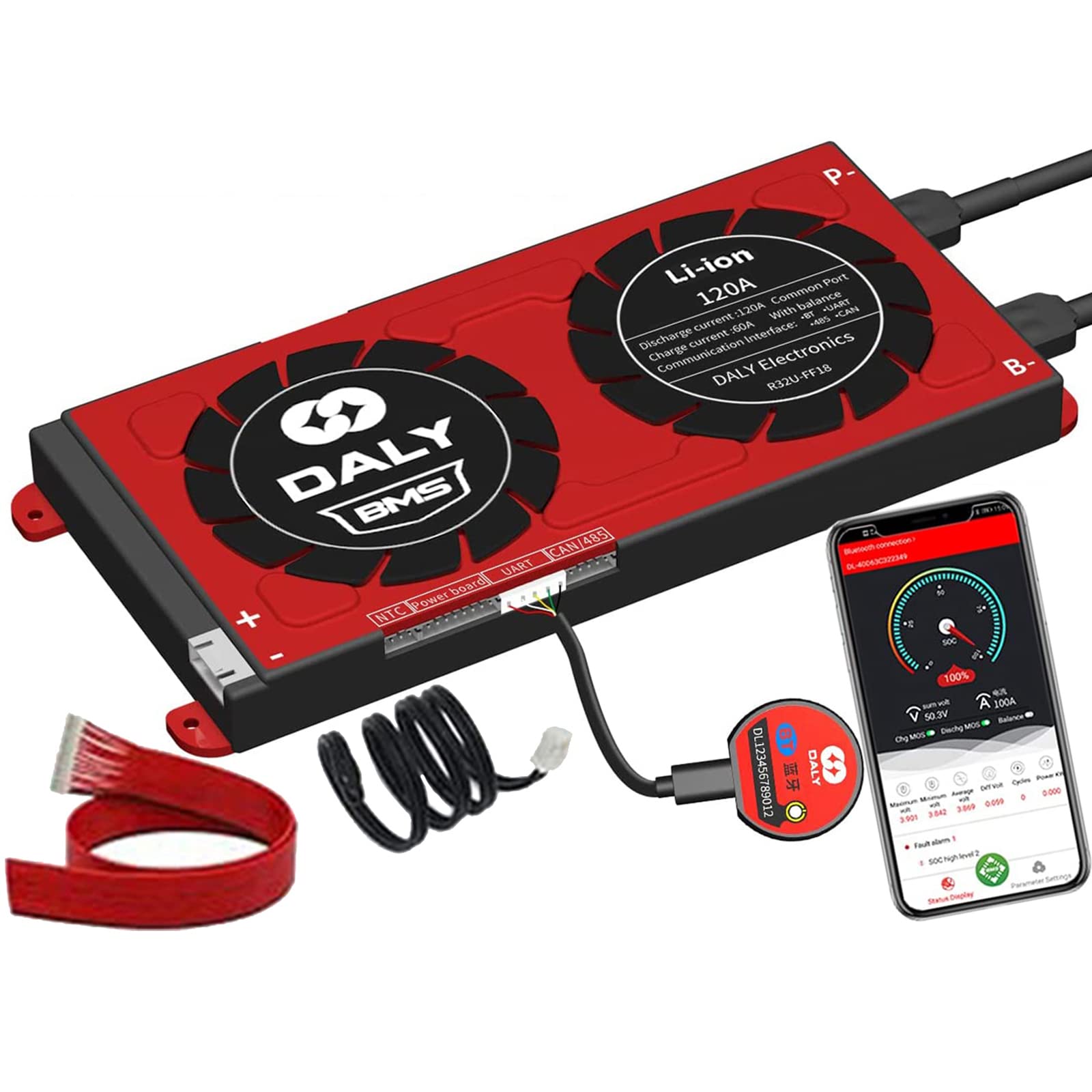 Buy DALY BMS Liion 3S 12V Temperature Sensor Smart PCB Board Charger