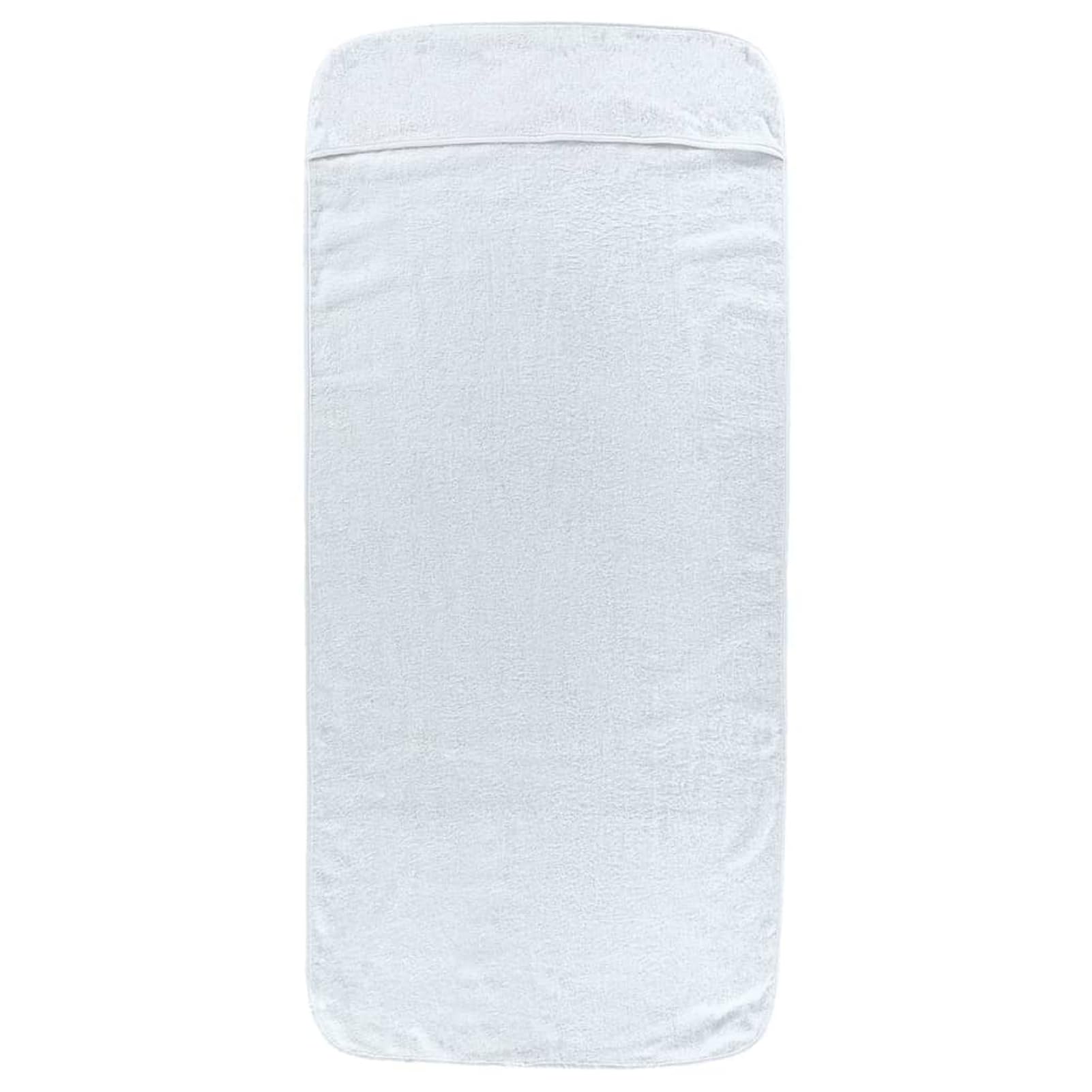 Telo Mare microfibra – leggero, fine e ad asciugatura rapida - Asciugamano Microfibra Grande - telo mare XXL - 100% riciclato,Asciugamani da Spiaggia 6 pz Bianchi 60x135 cm Tessuto 400 GSM