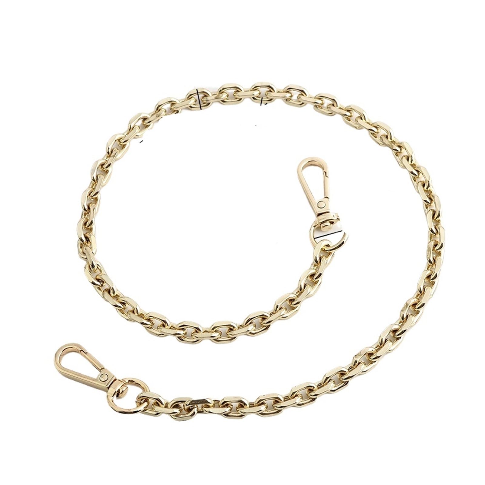 Cadenas MetáLicas Para Bolsos 30/60/100/120 cm bolso cadena correa hombro cruzado cuerpo Sling cadenas de repuesto para Bolsos Crochet(Style1 light gold,120cm)