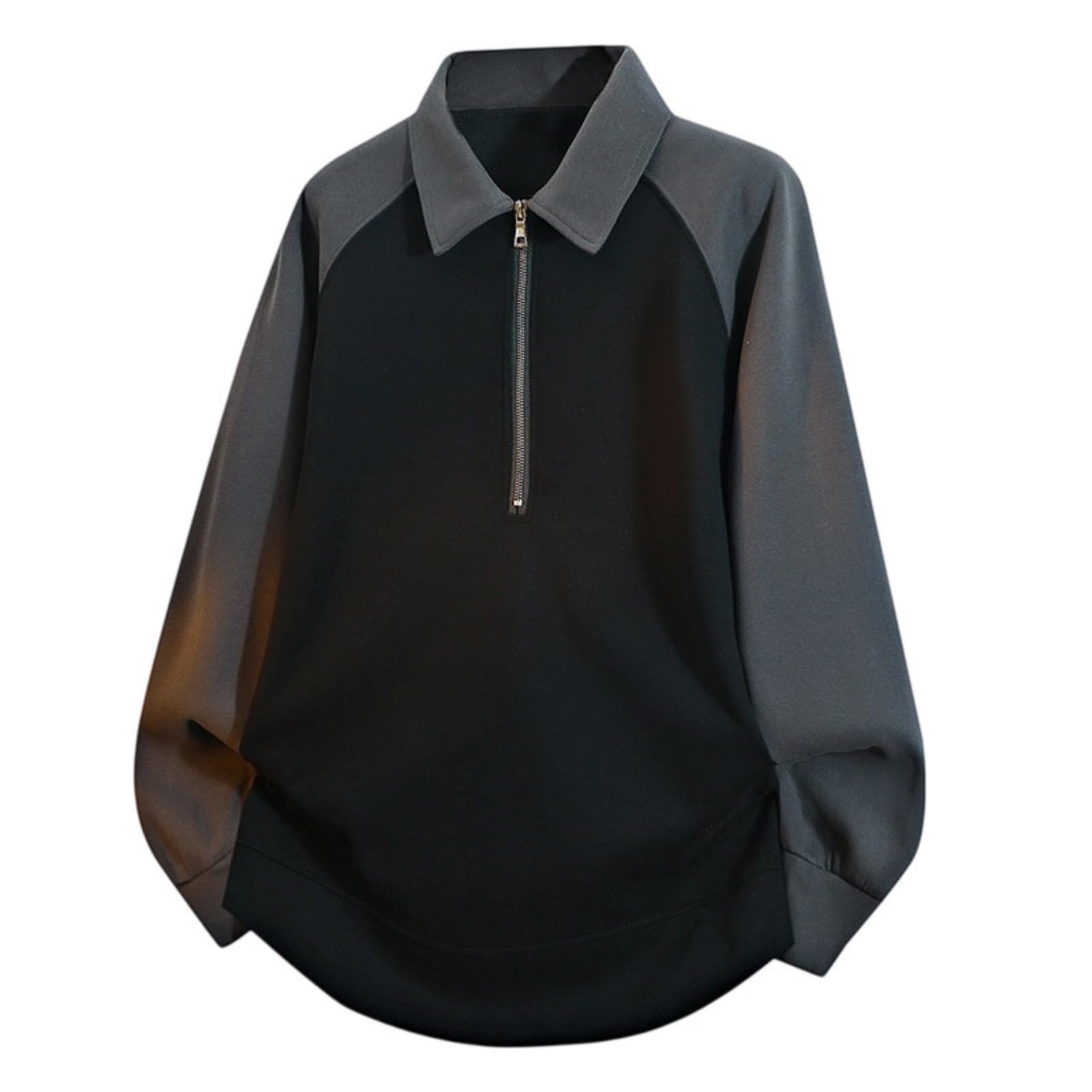 USTZFTBCL - Sudadera con capucha para hombre, color contrastante, ligera, casual, estilo streetwear