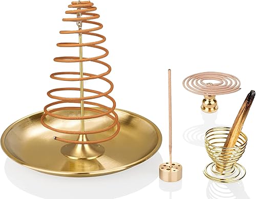 Quemador de incienso, soporte de incienso para palos, soporte de palo, soporte de salvia, soporte para varillas de citronela, bobinas de incienso,
