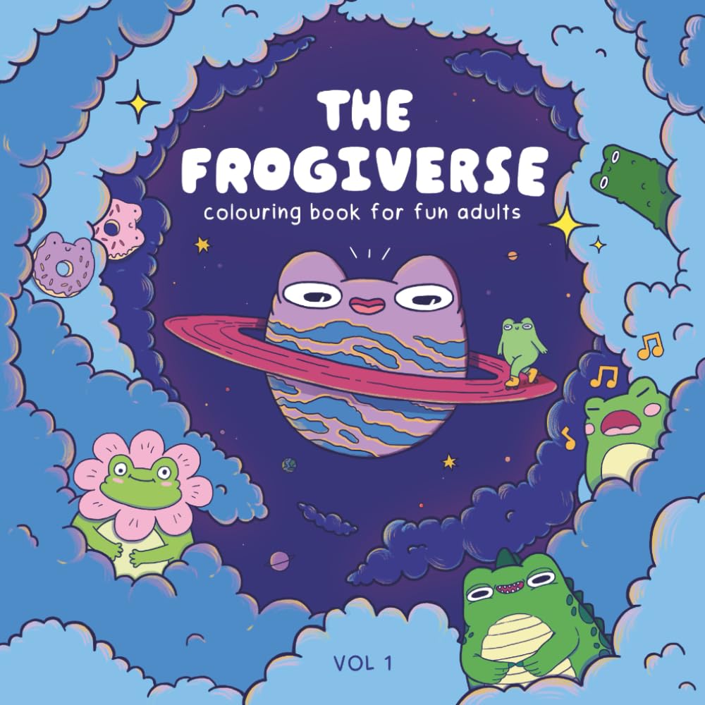 The Frogiverse: Coloring book for fun adults