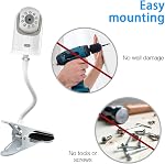 Baby Monitor Mount Baby Camera Stand pour nourrice, Compatible avec les produits pour nourrissons DXR-8 & DXR-8 PRO