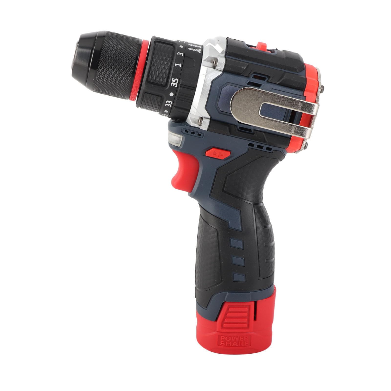 Taladro Inalámbrico de 18 V, Taladro Eléctrico con Motor Sin Escobillas con Torque de 80 NM y Batería de 2000 MAh, para Perforación de Madera, Metal, Cerámica y Mantenimiento (Enchufe europeo)