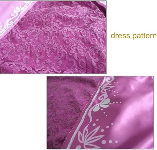 Miniatura 8 de Hotcostyle Vestido morado enredado Rapunzel Cosplay disfraz princesa Lepe vestido mágico púrpura