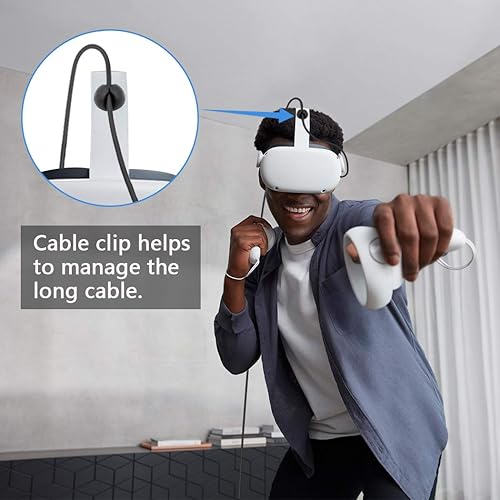 Miniatura 6 de Cable de enlace de 16 pies para Oculus Quest 2 Quest 1 Rift S VR cable de enlace de PC VR USB 30 tipo A a C 5 Gbps cable de carga de transferencia