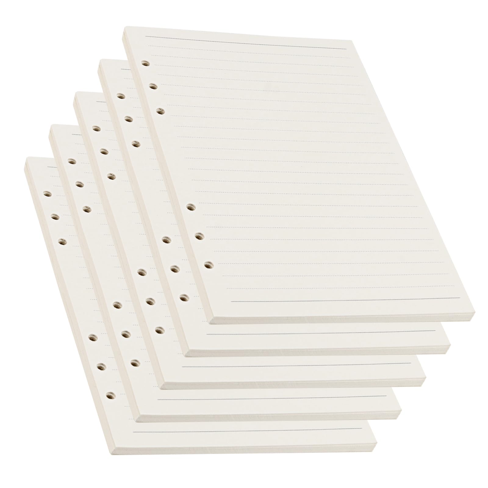 10 papier uzupełniający A5, 450 arkuszy, segregator A5, wkładki, 6 otworów, do notatnika, 100 g/m²